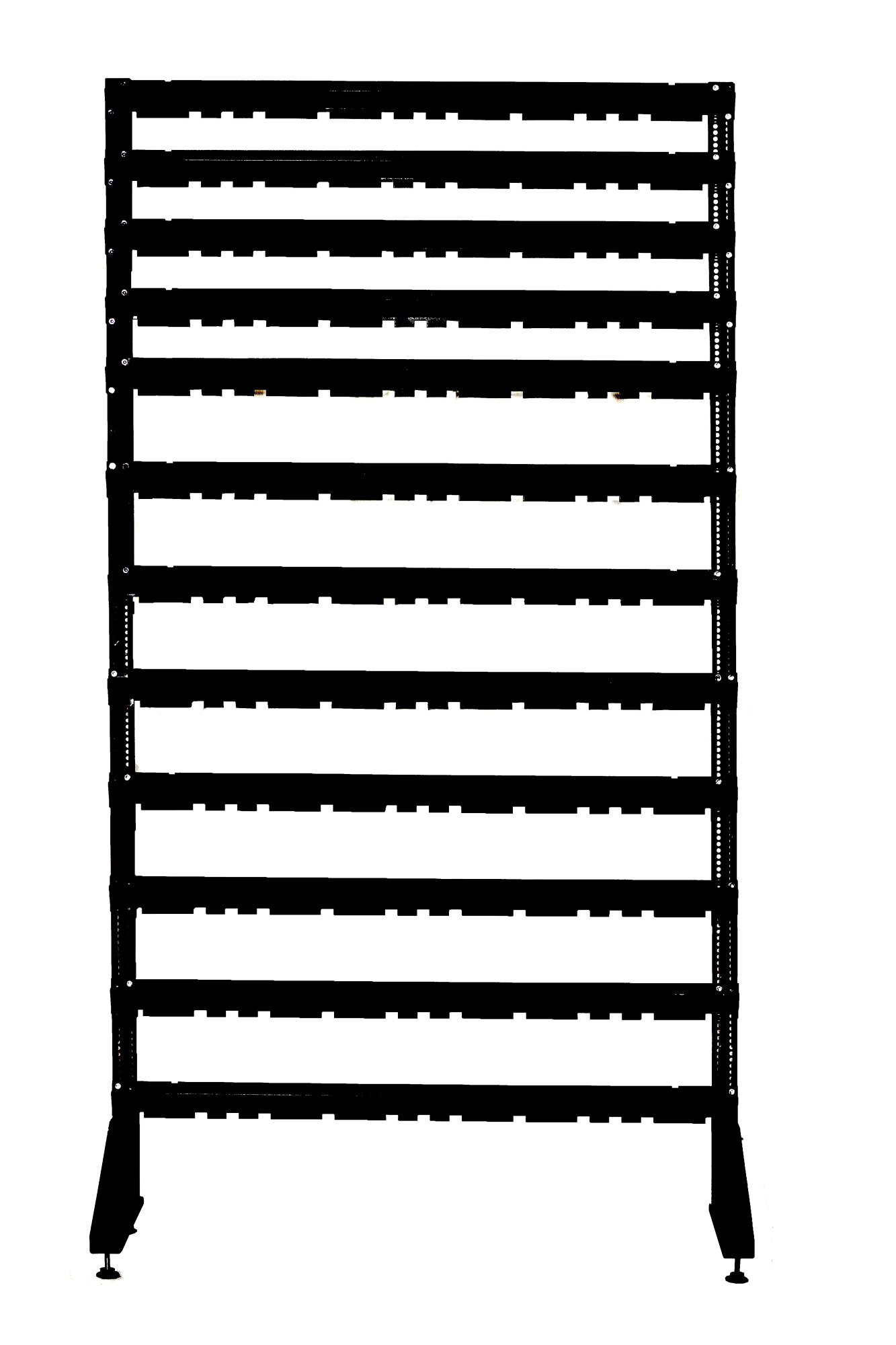 Стеллаж с пластиковыми ящиками 1801-0/4/7 S-G