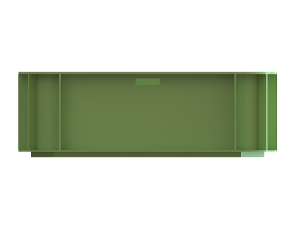 Лоток кондитерский 435x335x110, сплошной 