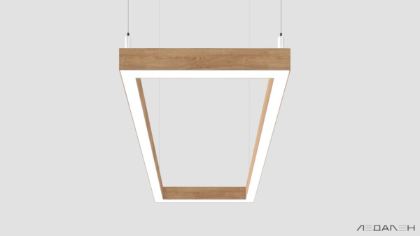 WOOD RETTANGOLO 5000K 84W Дуб, корпус 