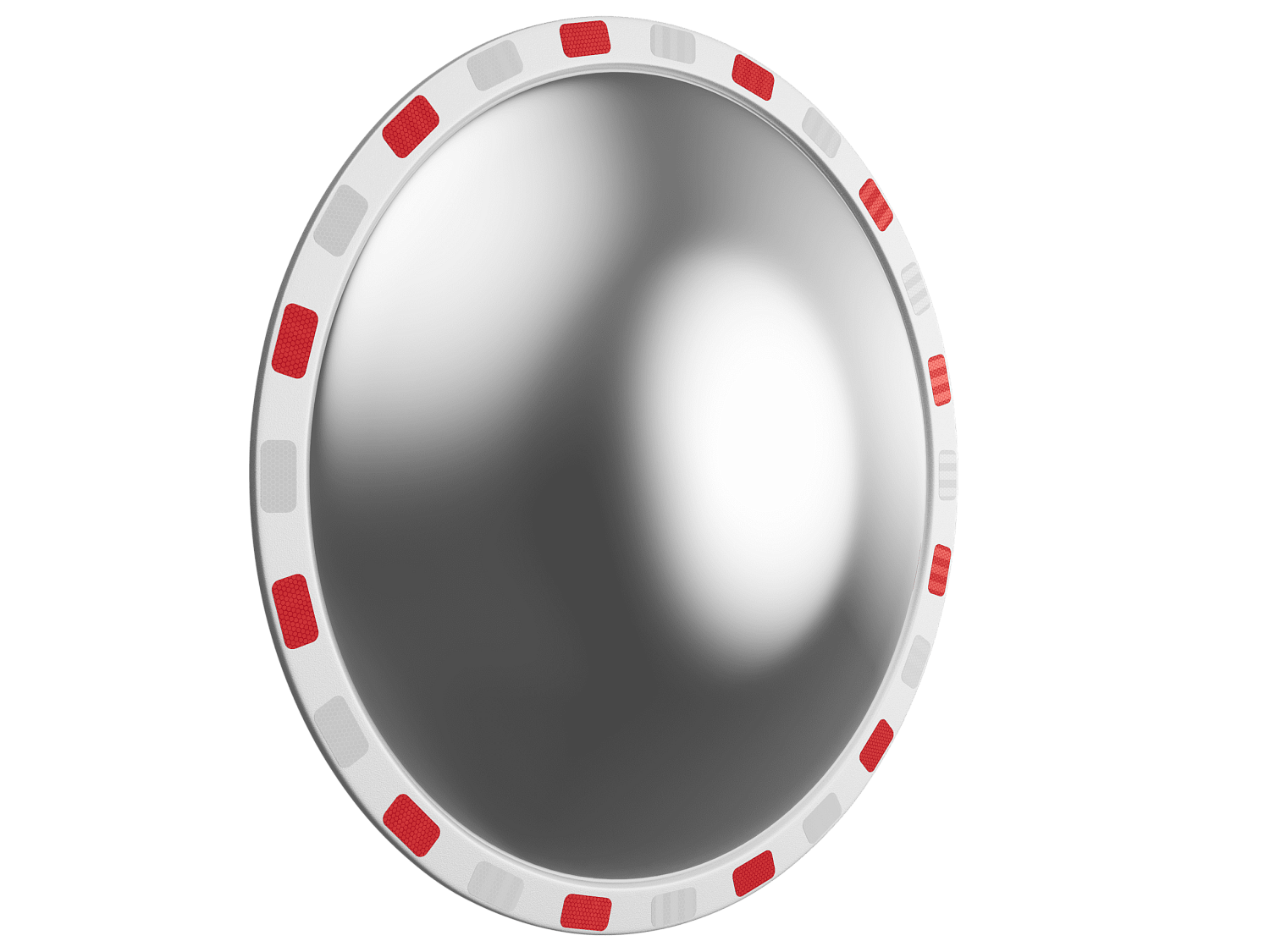 Зеркало дорожное со светоотражающей окантовкой круглое 800 мм