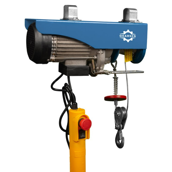 Таль электрическая мини стационарная GEARSEN PA 220В, 600/1200кг, 12/6м